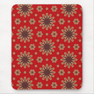 Tapis De Souris Crimson Starburst Bloom