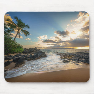 Tapis De Souris Crique de la plage   Makena de Makena