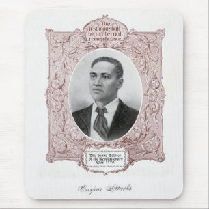 Tapis De Souris Crispus Attucks : Martyr de la révolution américai