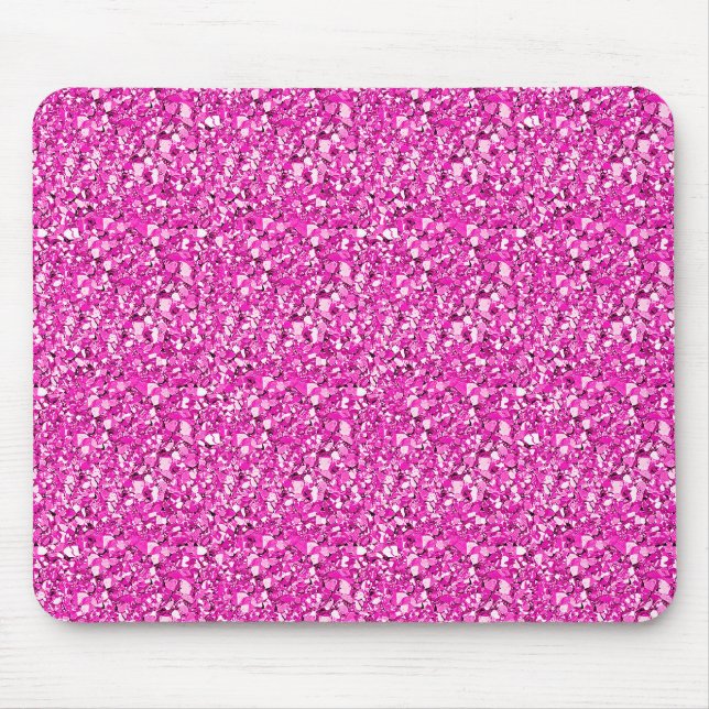 Tapis De Souris Cristal de Druzy - rose de fuchsia (Devant)
