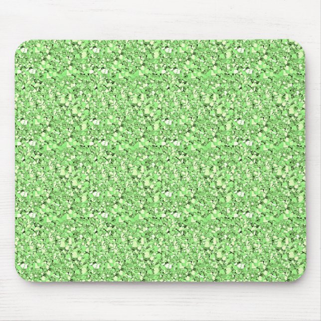 Tapis De Souris Cristal drusy - vert péridot (Devant)