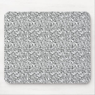 Tapis De Souris cristal druzy - couleur or blanc