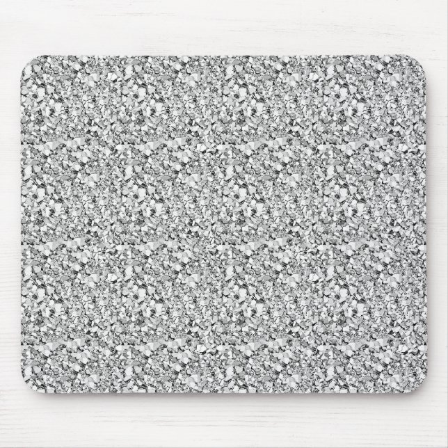 Tapis De Souris cristal druzy - couleur or blanc (Devant)