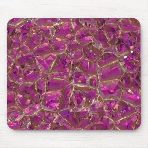 Tapis De Souris Cristal rose et or