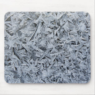 Tapis De Souris Cristaux de givre de glace Texture