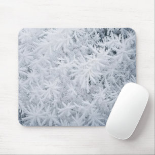 Tapis De Souris Cristaux De Glace Sur Verre