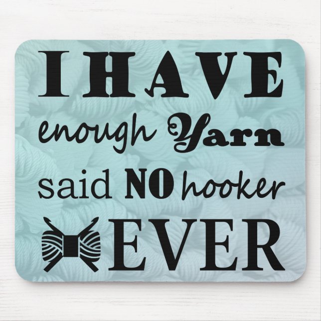 Tapis De Souris Crochet ・ Pas assez d'artisanat à poêle à fil (Devant)