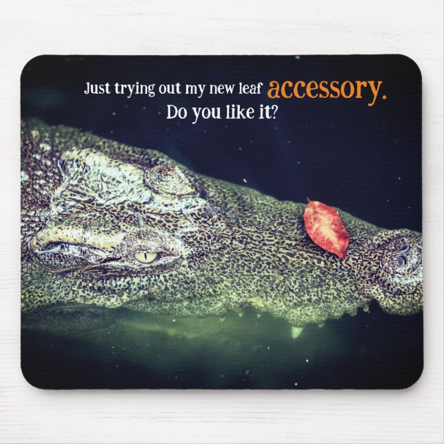 Tapis De Souris Crocodile dans l'eau (Devant)
