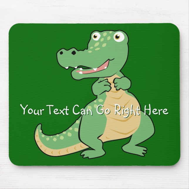 Tapis De Souris Crocodile de dessin animé Mousepad (Devant)