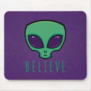 Tapis De Souris Croire la tête de l'Alien