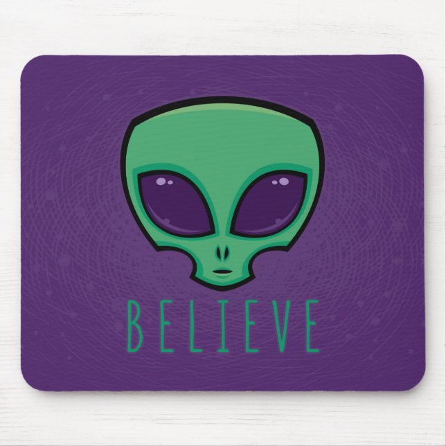 Tapis De Souris Croire la tête de l'Alien (Devant)