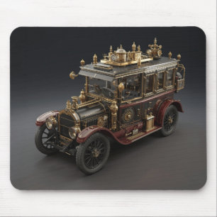 Tapis De Souris Croiseur de police rétro Steampunk