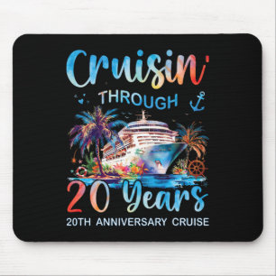 Tapis De Souris Croisière à travers 20 ans Croisière du 20e annive