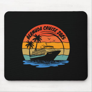 Tapis De Souris Croisière aux Bermudes 2025 Vacances familiales as