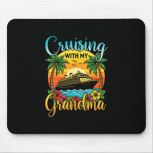 Tapis De Souris Croisière avec ma grand-mère Grand-mère Croisière