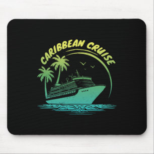 Tapis De Souris Croisière Correspondant Famille Vacances Caribbean