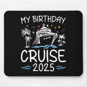 Tapis De Souris Croisière d'anniversaire 2025 Vacances familiales