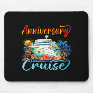 Tapis De Souris Croisière d'anniversaire de mariage mari femme cou