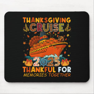 Tapis De Souris Croisière de famille de Thanksgiving 2025 Souvenir