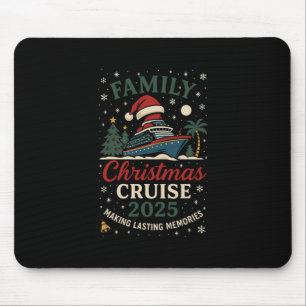 Tapis De Souris Croisière de Noël en famille drôle 2025 Voyage fes