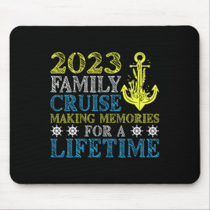 Tapis De Souris Croisière de vacances en famille drôle de voyage d