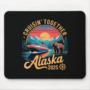 Tapis De Souris Croisière en Alaska 2025 Correspondance Famille Am