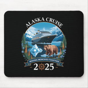 Tapis De Souris Croisière en Alaska 2025 Famille Croisière en Alas