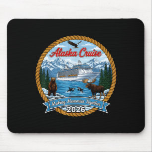 Tapis De Souris Croisière en Alaska 2026 Amis et famille appariés