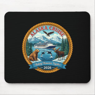 Tapis De Souris Croisière en Alaska 2026 Amis et famille appariés