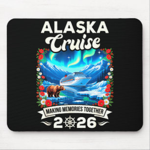 Tapis De Souris Croisière en Alaska 2026 pour la famille et les am