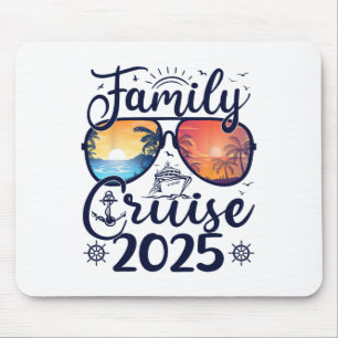 Tapis De Souris Croisière en famille 2025 Été Vacances en famille