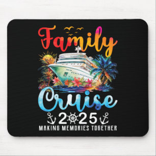 Tapis De Souris Croisière en famille 2025 Voyage Vacation Famille