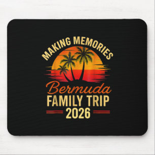 Tapis De Souris Croisière familiale aux Bermudes Vacances d'été 20