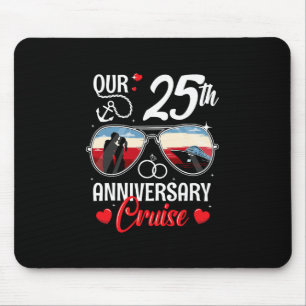 Tapis De Souris Croisière pour les 25 ans de mariage Husnd Wif