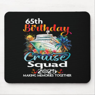 Tapis De Souris Croisière pour les 65 ans Équipe Amis Famille Vaca