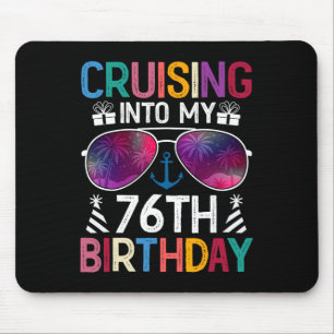 Tapis De Souris Croisière pour mon 76e anniversaire Fête de croisi
