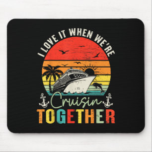 Tapis De Souris Croisière Squad 2025 tenues Amis Famille Couples M