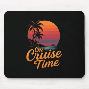 Tapis De Souris Croisière tropicale en vacances avec palmier Su