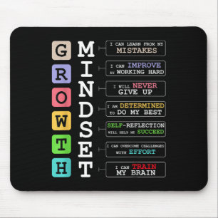 Tapis De Souris Croissance Esprit Chemise Positive École Clroom En