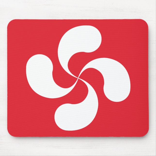Tapis de Souris Croix Basque "Lauburu" (Devant)