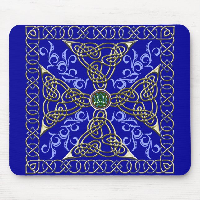 Tapis De Souris Croix celtique Mousepad de noeud (Devant)