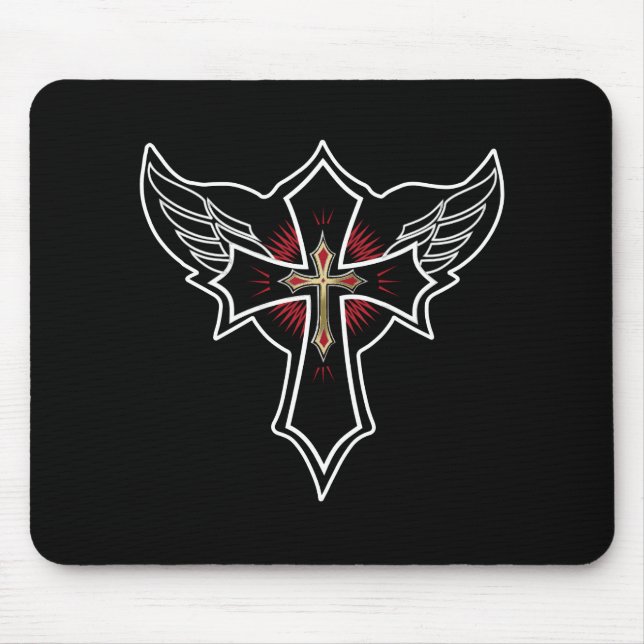 Tapis De Souris Croix chrétienne (Devant)