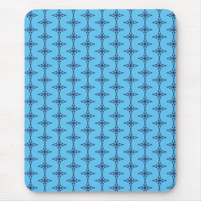 Tapis De Souris Croix Chrétienne en Bleu Céleste Art (Devant)