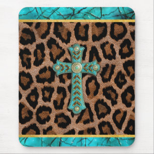 Tapis De Souris Croix chrétienne Pâques Jésus Baptiste L'amour cat