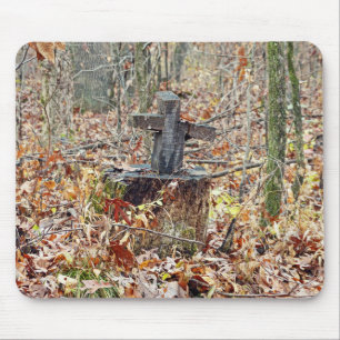 Tapis De Souris Croix dans les bois
