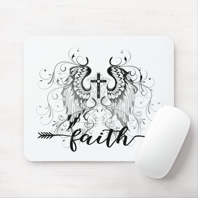 Tapis De Souris Croix de foi  (Avec souris)