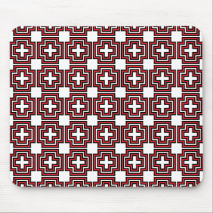 Tapis De Souris Croix et rouge Carré - Mousepad
