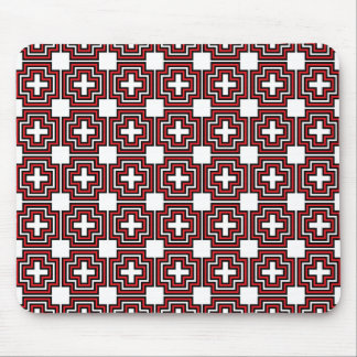 Tapis De Souris Croix et rouge Carré - Mousepad