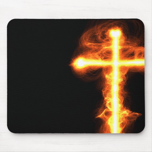 Tapis De Souris Croix flamboyante Mousepad (Devant)