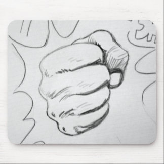 Tapis De Souris Croquis au crayon Pop Art Smash